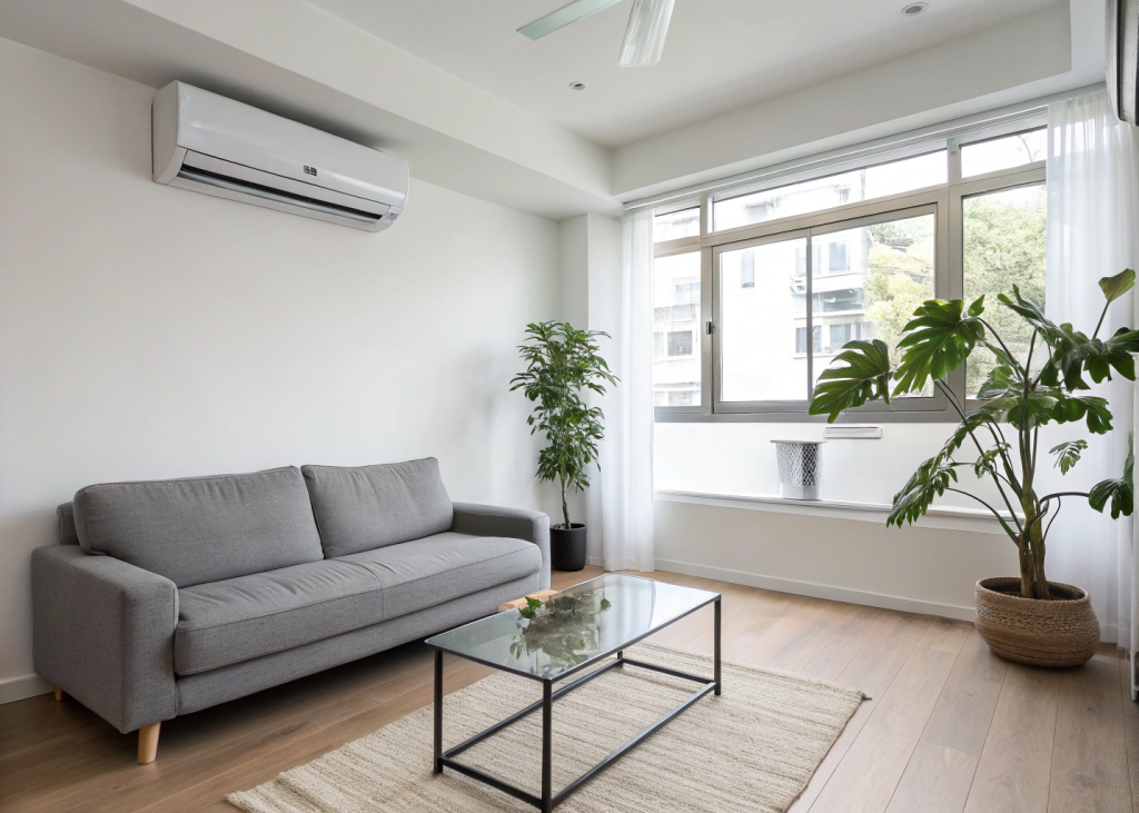 salon avec la climatisation